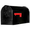 Elite Post Mailbox, Black Galvanized, Large, 10.87 x 8.5 x 20.25-In.