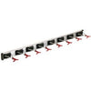 36-In. 8-Hook Rail Wall Rack