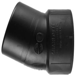 Pipe Fitting, 22.5-Degree Street Ell, ABS/DWV, 1.5-In.