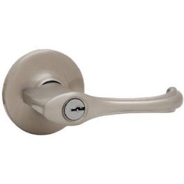 Maximum Security Dorian Reversible Entry Lever, Satin Nickel