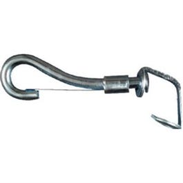 Chain Snap, Open Swivel Eye, Zinc, 3/8 x 3-9/16-In.