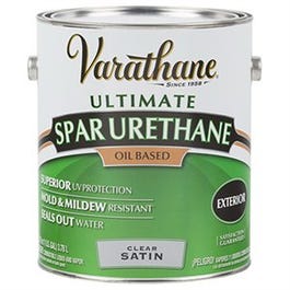 Exterior Spar Urethane Finish, Oil-Base, Clear Satin, 1-Gallon