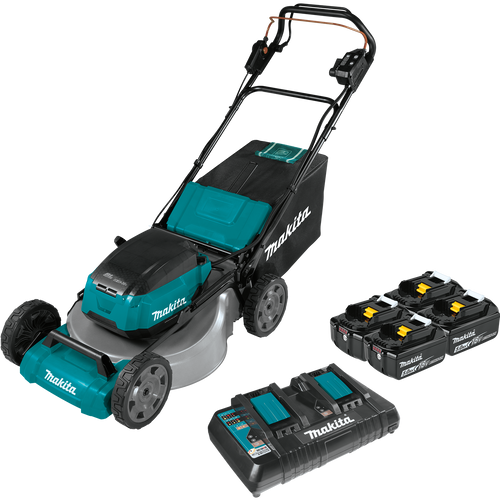 Makita 36V (18V X2) LXT® Brushless 21 Self‑Propelled Commercial Lawn Mower Kit with 4 Batteries (5.0Ah) (21 - XML08PT1)