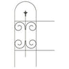 Black Garden Fence With Finial, 32-In. x 8-Ft.