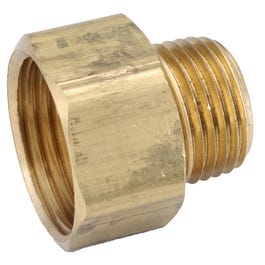 Garden Hose Adapter, Lead-Free Brass, 3/4 FGH x 3/4-In. MIP