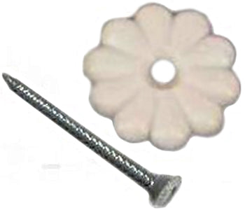 ROSETTE BUTTON CLEAR 100/PK