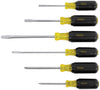 6PC RUBBER GRIP SCREWDRIVER SET