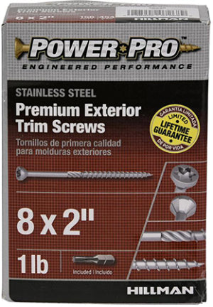 8X2-1/2 305SS TRIM PP 1 LB POWER PRO