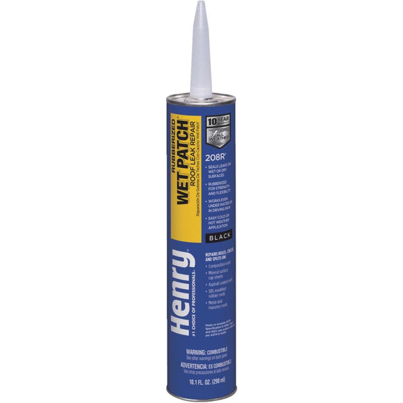 Henry Wet Patch 10.1 Oz. Rubberized Roof Cement and Patching Sealant