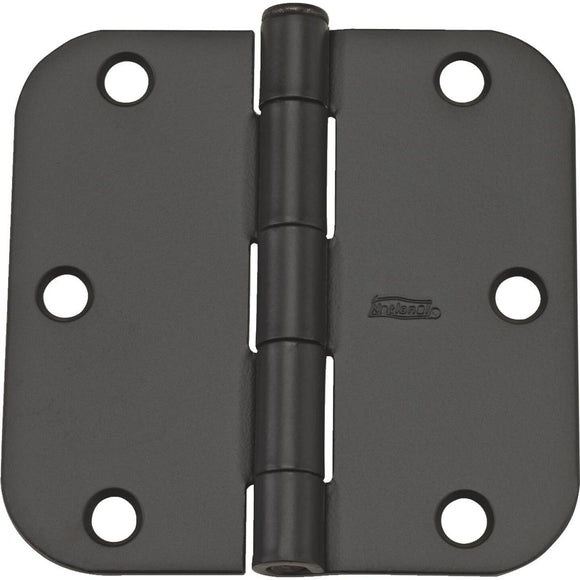 National 3.5 In. Oil Rubbed Bronze 5/8 In. Radius Door Hinge (12-Pack)