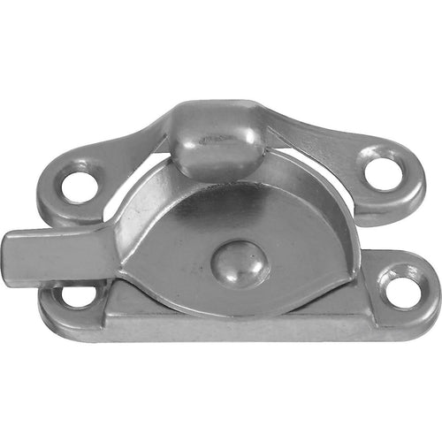 National Double Hung Satin Nickel Crescent Sash Lock