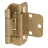 Amerock Burnished Brass 3/8 In. Self-Closing Inset Hinge, (2-Pack)