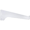 Knape & Vogt 180 Series 6 In. White Steel Regular-Duty Single-Slot Shelf Bracket