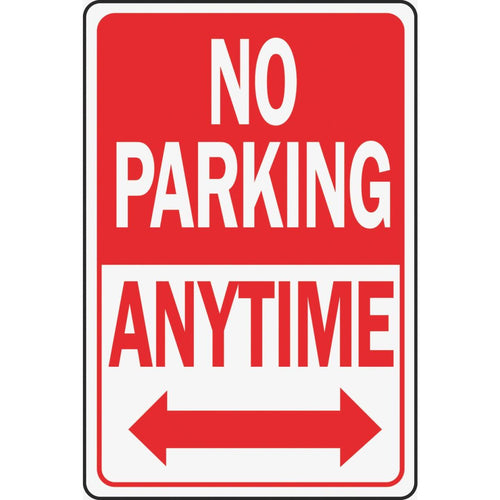 Hy-Ko Heavy-Duty Aluminum Sign, No Parking Anytime