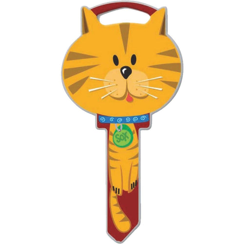 Lucky Line Cat Design Decorative House Key, SC1