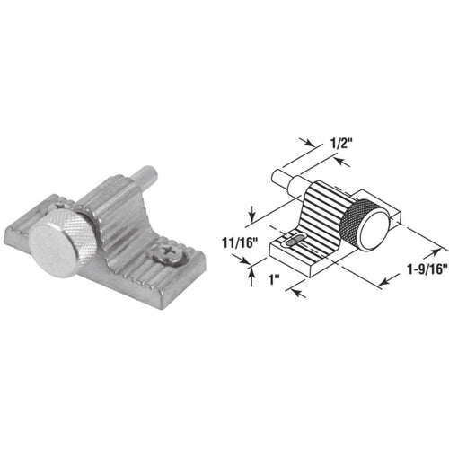 Defender Security Zinc Twist-In Patio Door Lock