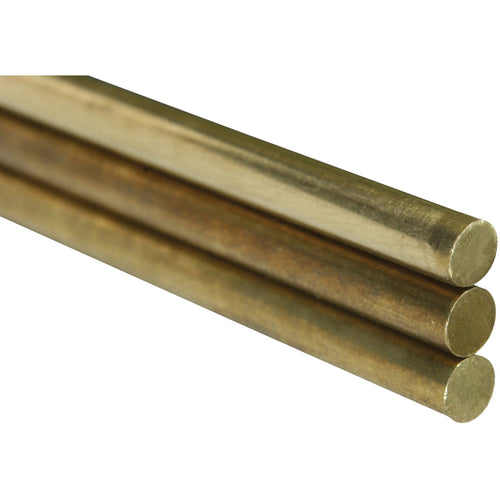 K&S 3/16 In. x 12 In. Solid Brass Rod