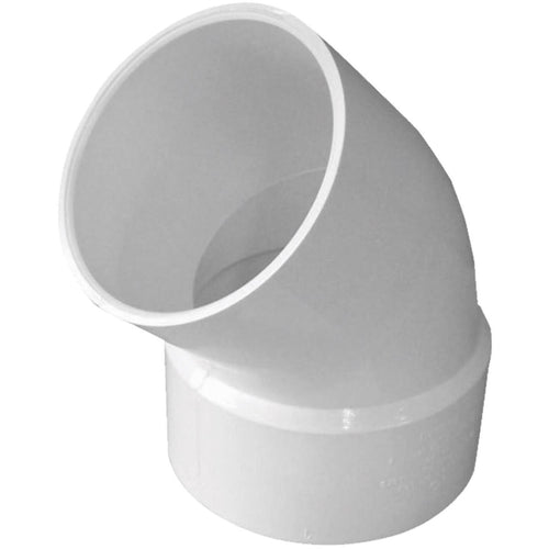 IPEX Canplas SDR 35 45 Degree 3 In. PVC Sewer and Drain Elbow Street (1/8 Bend)