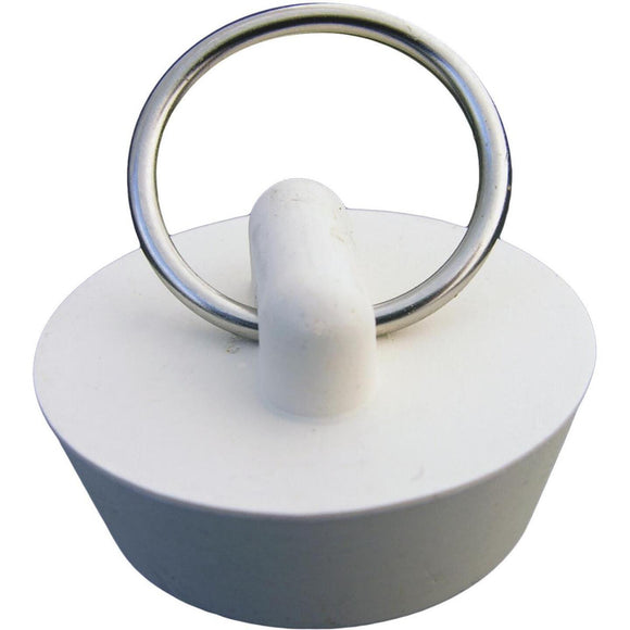 Lasco Hollow 1-1/8 In. White Sink Rubber Drain Stopper