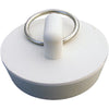 Lasco Hollow 1-3/8 In. White Sink Rubber Drain Stopper