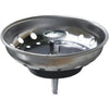 Lasco 3.25 In. Chrome Post Style Basket Strainer Stopper