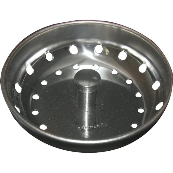 Lasco 3-1/4 In. Chrome 4-Prong Sink Basket Strainer Cup