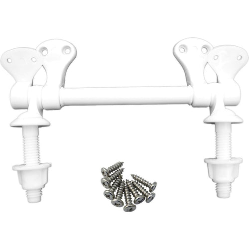 Lasco 3/8 x 2-1/2 White Plastic Toilet Seat Hinge