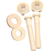 Lasco 3/8 x 2-1/4 White Plastic Toilet Seat Bolt, Includes Nuts and Washers