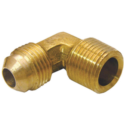 Lasco 1/2 In. M x 3/8 In. MPT 90 deg Flare Brass Elbow