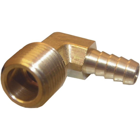 Lasco 1/2 In. MPT x 3/8 In. Hose Barbed Brass Elbow