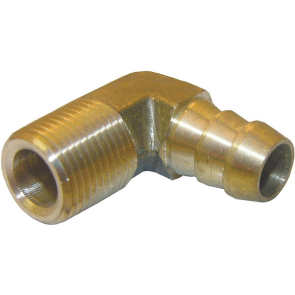 Lasco 3/8 In. MPT x 1/2 In. Hose Barbed Brass Elbow