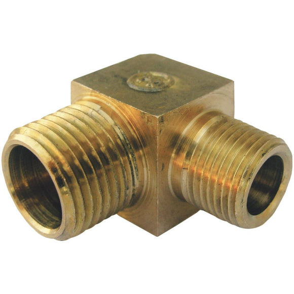 Lasco 1/2 In. MPT x 3/8 In. MPT 90 deg Brass Elbow