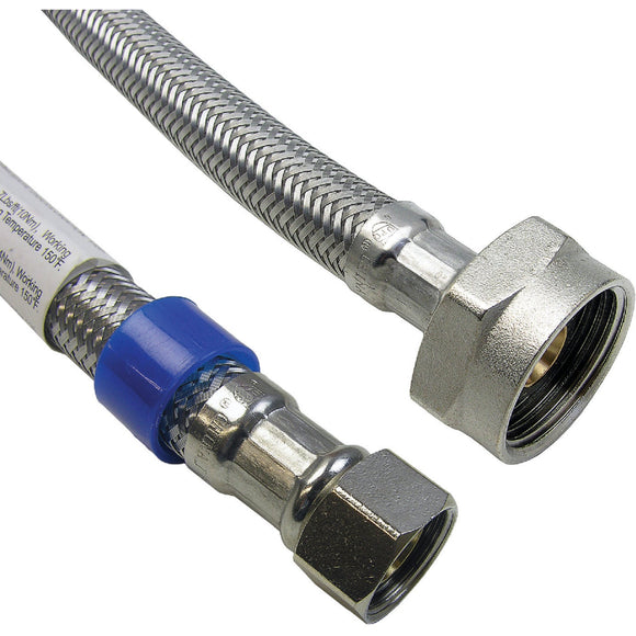 Lasco 3/8 C x 7/8 BC x 9 Braided Stainless Steel Flex Line Toilet Connector