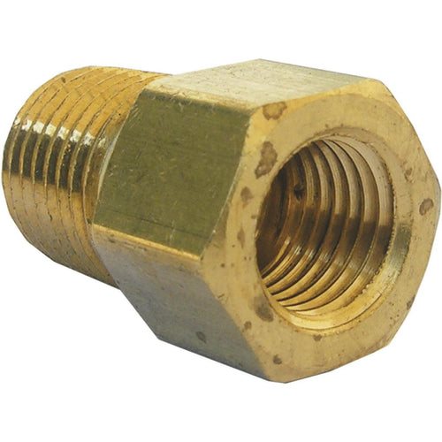 Lasco 1/4 In. F x 1/4 In. MPT Brass Flare Adapter