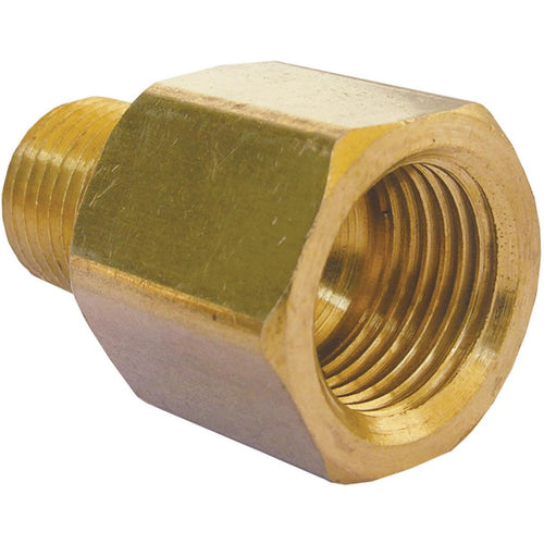 Lasco 3/8 In. F x 1/4 In. MPT Brass Flare Adapter