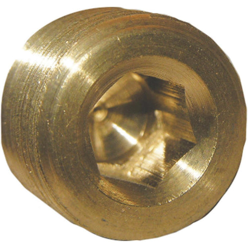 Lasco 3/8 In. MPT Brass Countersunk Plug