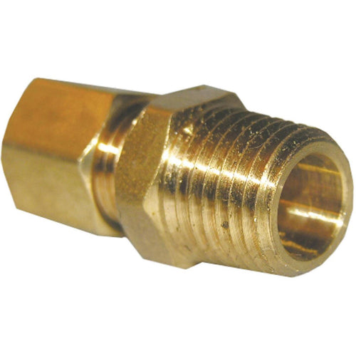 Lasco 1/4 In. C x 1/4 In. MPT Brass Compression Adapter