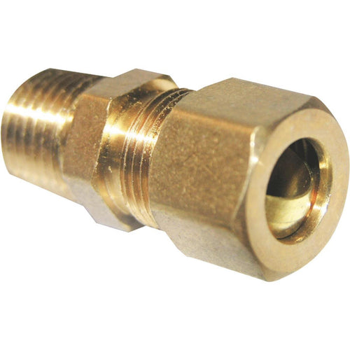 Lasco 3/8 In. C x 1/4 In. MPT Brass Compression Adapter