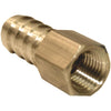 Lasco 1/4 In. FPT x 1/2 In. Brass Hose Barb Adapter