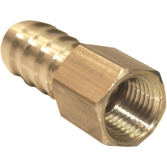 Lasco 3/8 In. FPT x 5/16 In. Brass Hose Barb Adapter