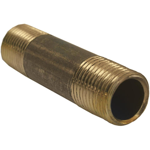 Lasco 1/8 In. MPT x 1-1/2 In. Short Brass Nipple