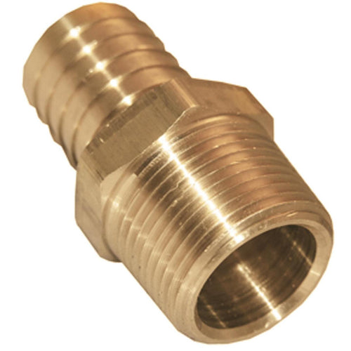 Lasco 1/4 In. MPT X 1/4 In. Brass Hose Barb Adapter