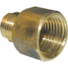 Lasco 3/8 In. M x 1/2 In. FPT Brass Flare Adapter