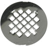 Lasco 4-1/4 In. Chrome Snap-In Shower Drain Strainer