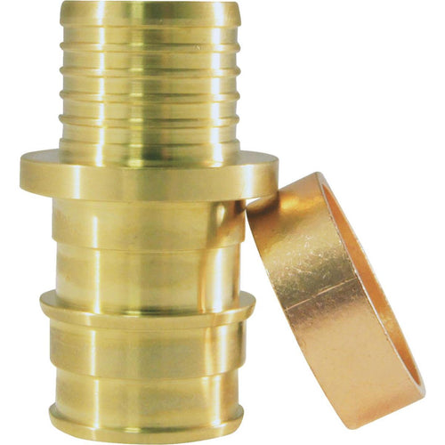 Conbraco Polybutylene Transition Coupling 3/4 In. x 3/4 In. Brass PEX Coupling