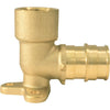 Conbraco 3/4 In. Barb x 1/2 In. FNPT Brass Reducing Drop Ear PEX Elbow, Type A