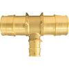 Conbraco 1 In. x 1 In. x 1/2 In. Barb Brass Reducing PEX Tee, Type A