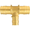 Conbraco 1 In. x 1 In. x 3/4 In. Barb Brass Reducing PEX Tee, Type A