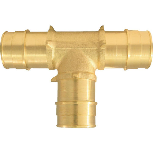 Conbraco 1 In. x 1 In. x 1 In. Barb Brass PEX Tee, Type A