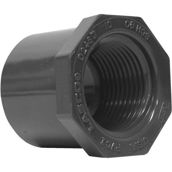 Charlotte Pipe 1 In. Spigot x 3/4 In. FIP Schedule 80 Reducing PVC Bushing